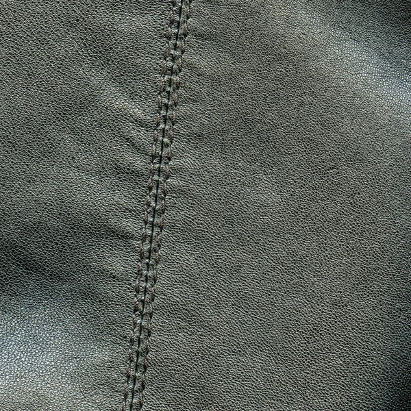 Background of leather with seam — Stock Photo, Image