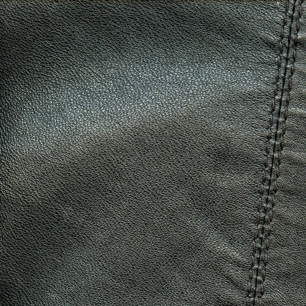 Background leather decorated with seam — Stock Photo, Image