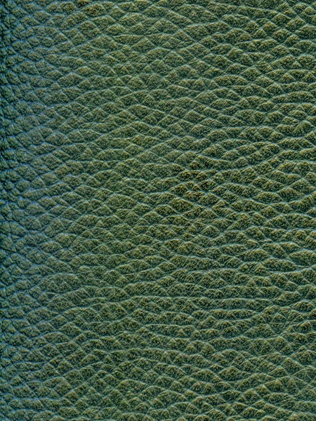 Green leather texture as background — Stock Photo, Image