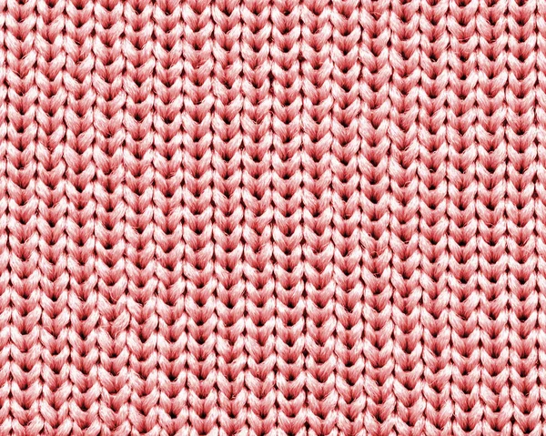High detailed red knitting fabric texture as background — Stock Photo, Image