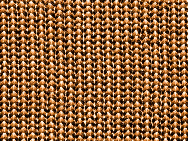 High detailed yellow-brown knitting fabric texture — Stock Photo, Image