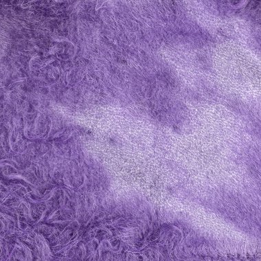 Menekşe parça eski ve eski püskü koyun derisi kat boyalı 