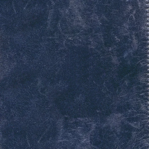 Oude blauwe leder texture. — Stockfoto