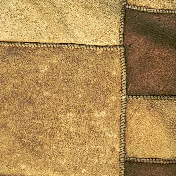 Fragmento del reverso del abrigo de piel de oveja — Foto de Stock