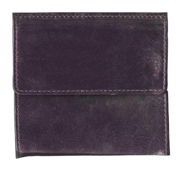 Fundo de couro violeta velho, costuras — Fotografia de Stock