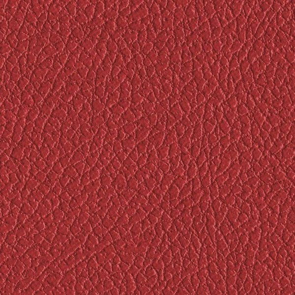 Textura de couro artificial vermelho close-up . — Fotografia de Stock