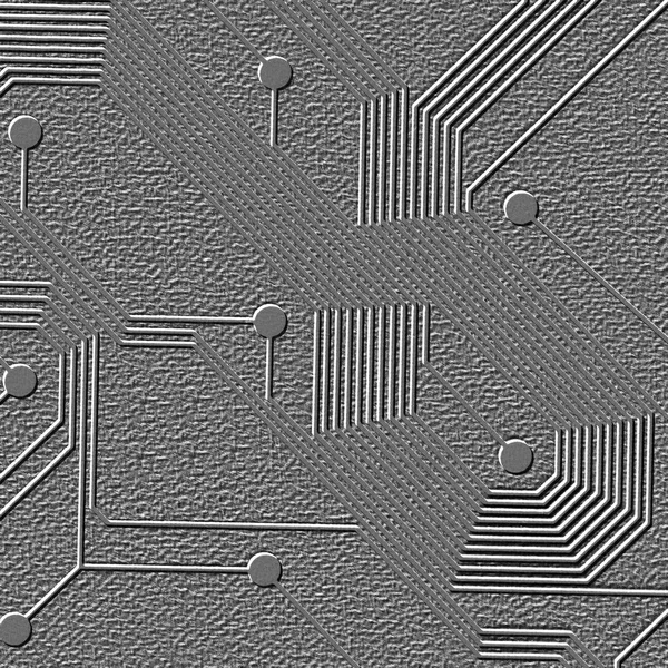 Fragment chip na szarym tle — Zdjęcie stockowe