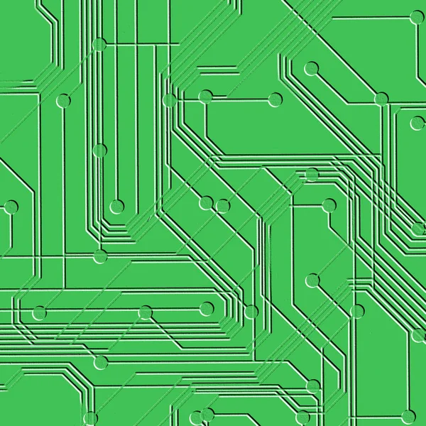 Groene achtergrond op basis van het fragment van een chip — Stockfoto