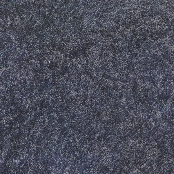 Gris-bleu fausse fourrure texture gros plan . — Photo