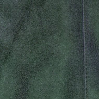 Yeşil yapay kürk doku, dikiş 