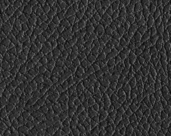 Detailní textury černá umělá kůže. — Stock fotografie