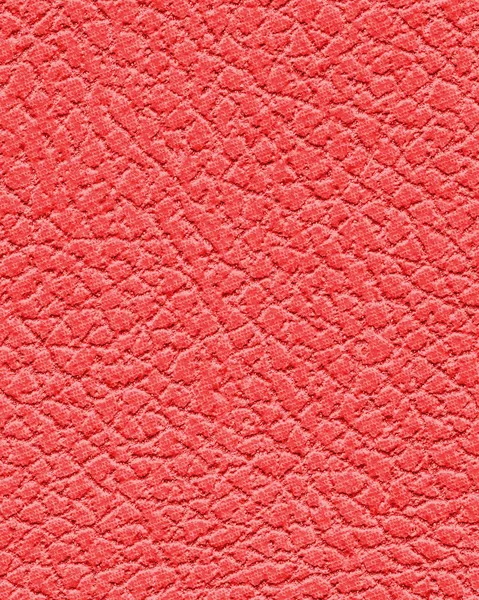 Rött konstläder textur närbild. — Stockfoto