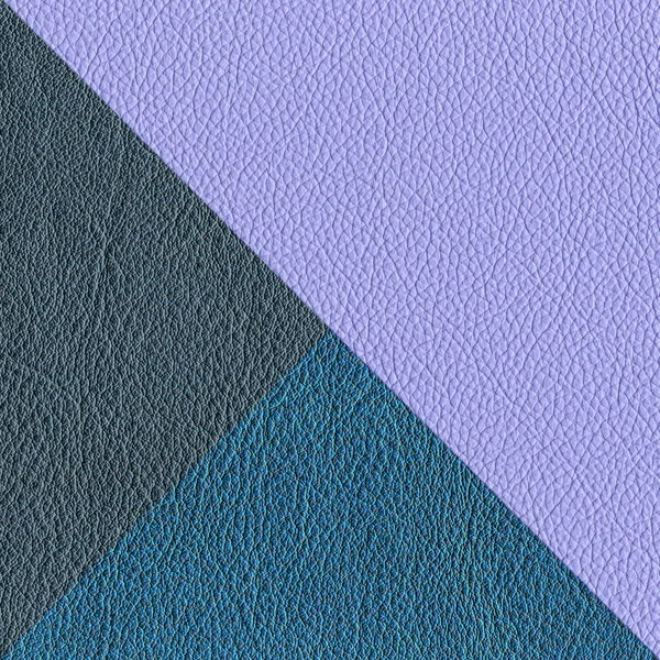 Lederhintergrund in drei Farben und Texturen — Stockfoto