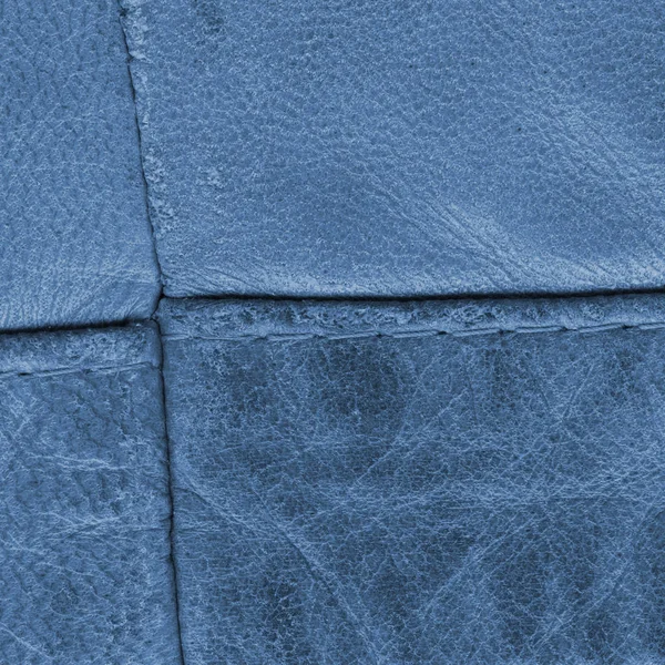 Leather texture with seams — Stock Photo, Image