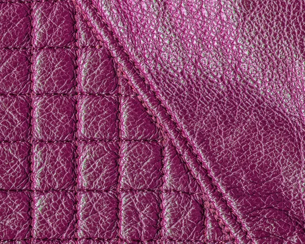 Hög detaljerad fragment av crimson kvinnliga läderhandske — Stockfoto