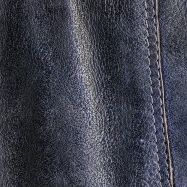 deri doku closeup mavi, dikiş