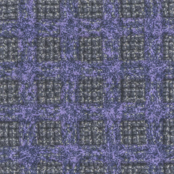 Cinza-azul checkered textura material sintético — Fotografia de Stock