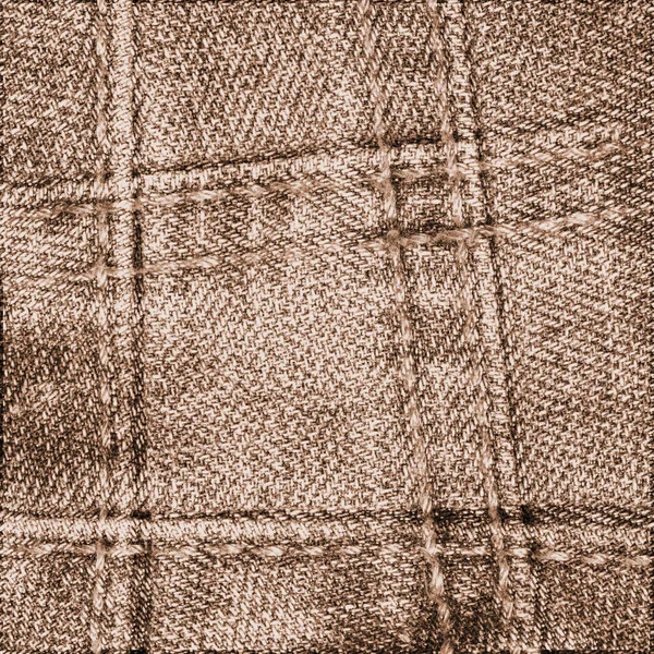 Fragmento de chaqueta de jean marrón como fondo — Foto de Stock