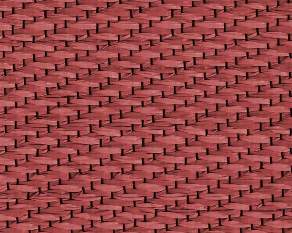 Textura de revestimento de vime vermelho. Útil como fundo — Fotografia de Stock
