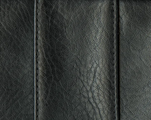 siyah deri doku, dikişleri