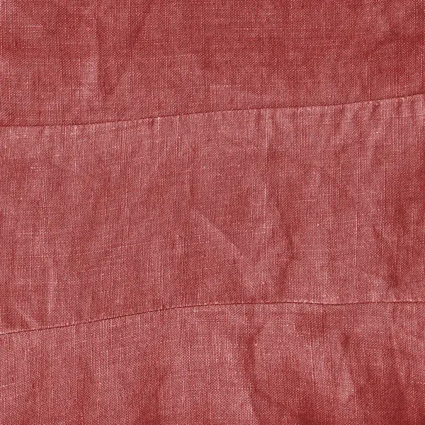 Fragmento rojo pintado de bolsa de saco, textura, costuras —  Fotos de Stock