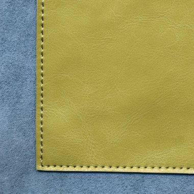 iki arka plan birlikte dikişli deri parçaları