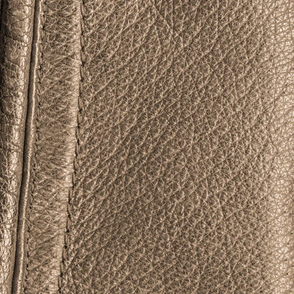 Brown leather background,seams — Stock Photo, Image