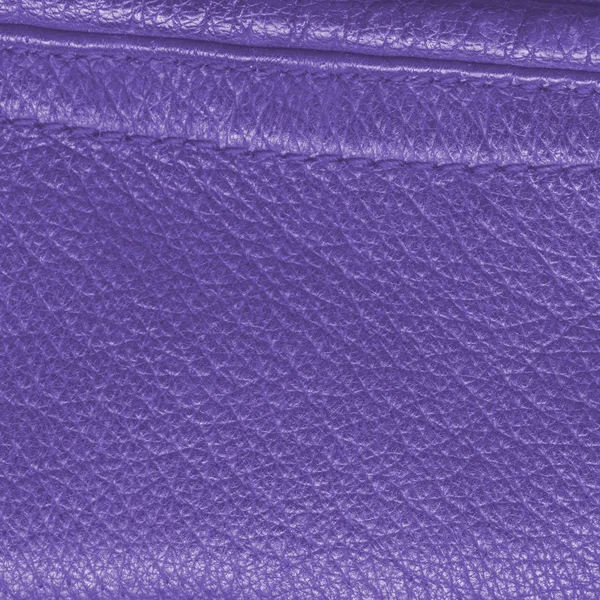Violet leder achtergrond, naden — Stockfoto