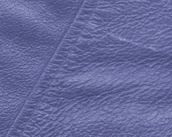 Blue scratched  leather  texture closeup as background — Stock Photo, Image