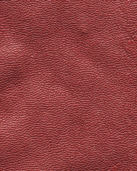 Red crumpled leatherette texture closeup — Stock Photo, Image
