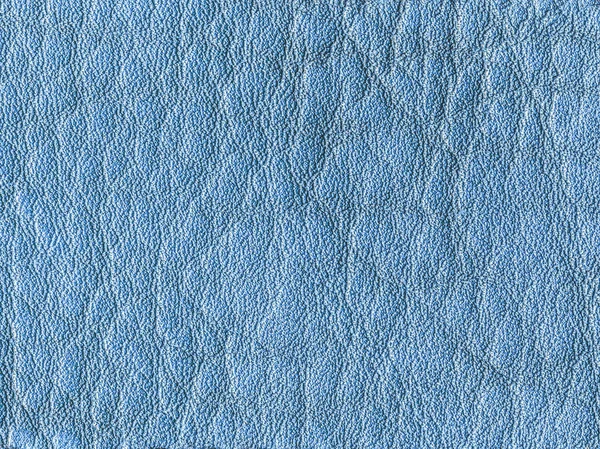 Background of light blue leather closeup — Stock Photo, Image