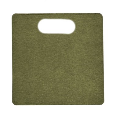 boş yeşil karton etiket üzerinde beyaz izole