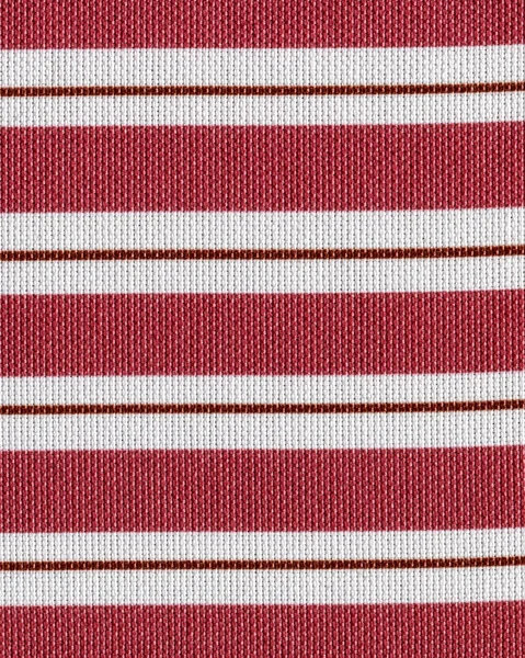 Alta consistenza dettagliata o tessuto rosso-bianco rigato — Foto Stock