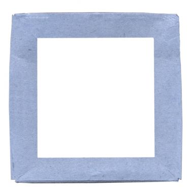 Mavi karton kare çerçeve 
