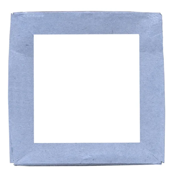 Quadro quadrado de papelão azul — Fotografia de Stock