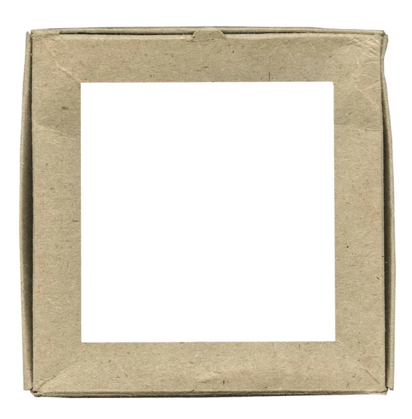 Quadratischer Rahmen aus Pappe — Stockfoto
