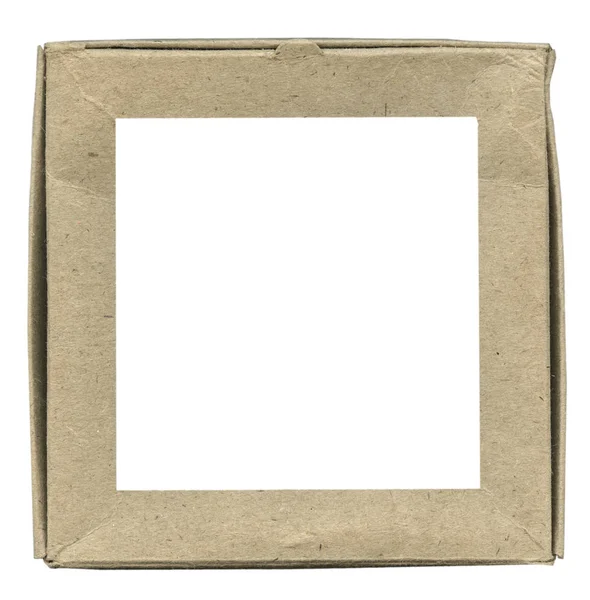 Cardboard square frame — Stock Photo, Image