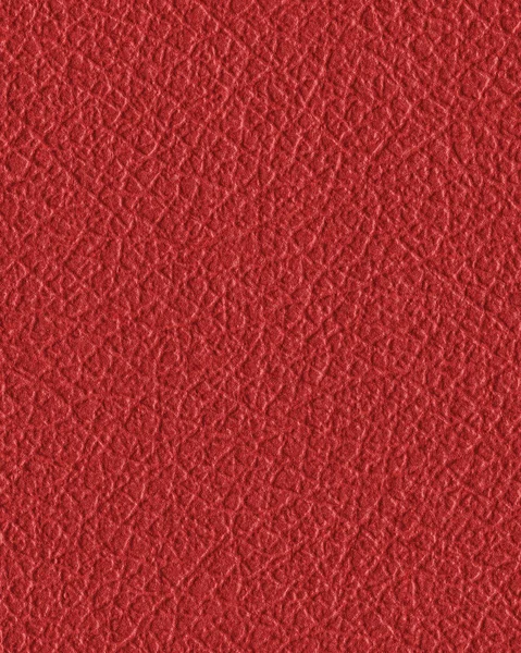 Textura de couro artificial vermelho como fundo — Fotografia de Stock