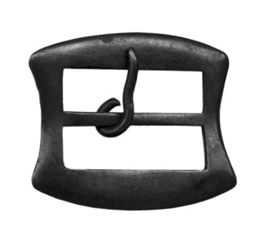  beyaz izole eski çelik toka 