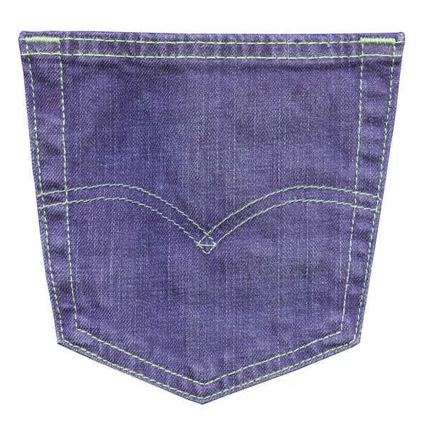 Bolso traseiro de calças de calça de mulher violeta isoladas — Fotografia de Stock