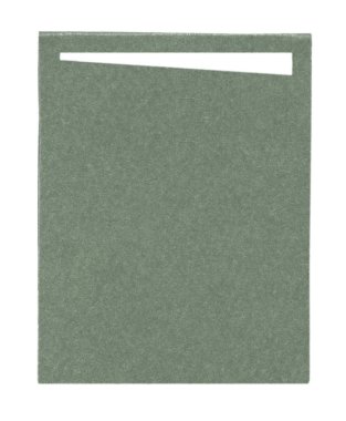 boş yeşil karton etiket üzerinde beyaz izole