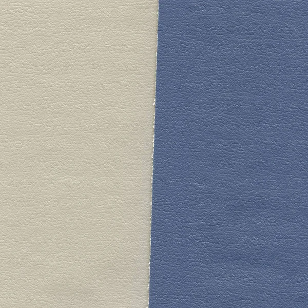革の 2 つの部分の白と青の背景 — ストック写真
