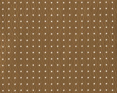 kahverengi delikli deri dokusuna.