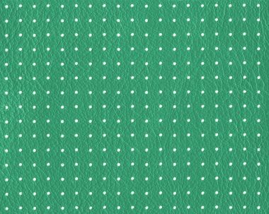 Yeşil delikli deri dokusuna