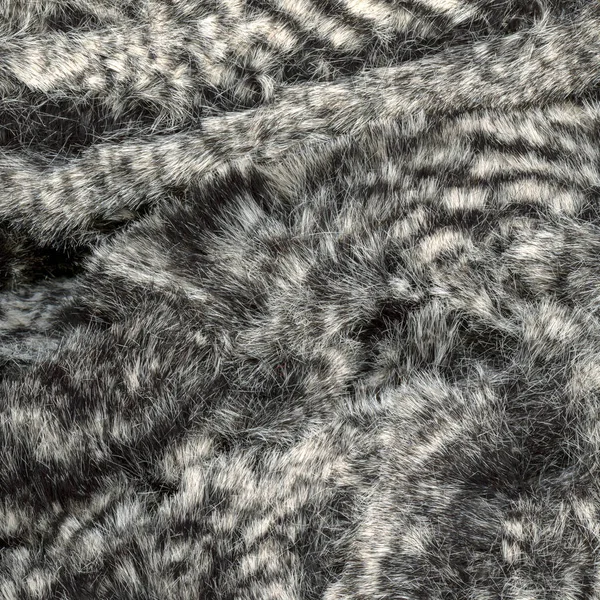 Серая натуральная текстура меха, полезная в качестве фона — стоковое фото