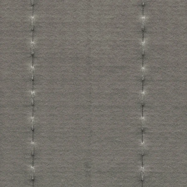 Background of stitched gray cardboard — Stock Photo, Image