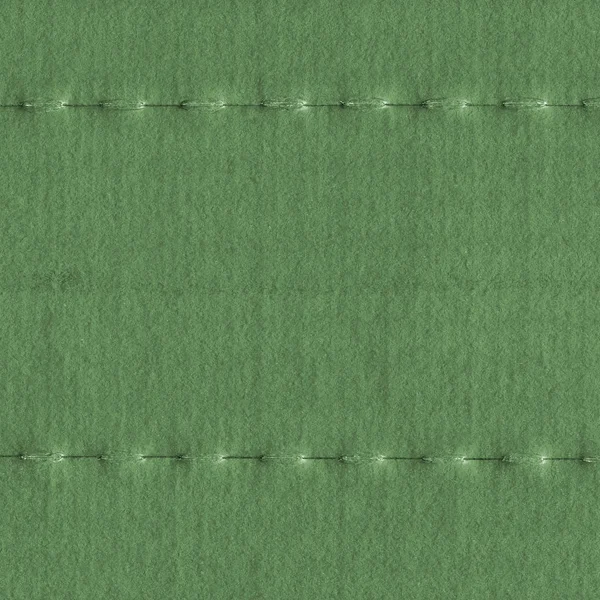 Background of stitched green cardboard — Stock Photo, Image