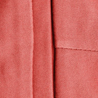 Kırmızı Tekstil doku, dikişler. Arka plan olarak yararlı