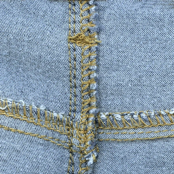 Ένα Θραύσμα Από Κάτω Μέρος Του Μπλε Τζιν Παντελόνι Χρήσιμα — Φωτογραφία Αρχείου