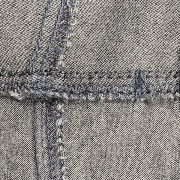 Een Fragment Van Onderkant Van Grijze Jeans Broek Nuttig Als — Stockfoto